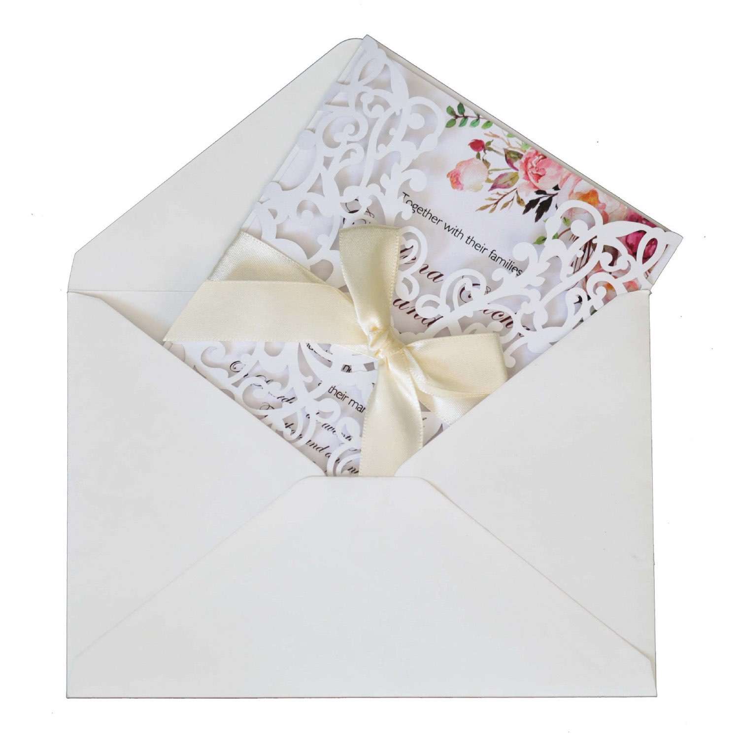 Dark Red Invitation Card Valentine's Day Holiday Greeting Card